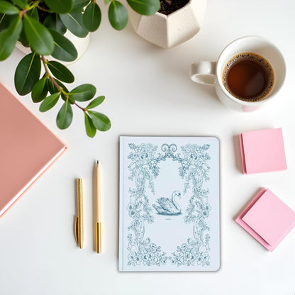 Pearhead Blue Matchbook Hardcover Journal, 6x8 College-Ruled Lined Notebook, 200 Pages, Trendy Writing Journal for Work, School & Everyday Notes