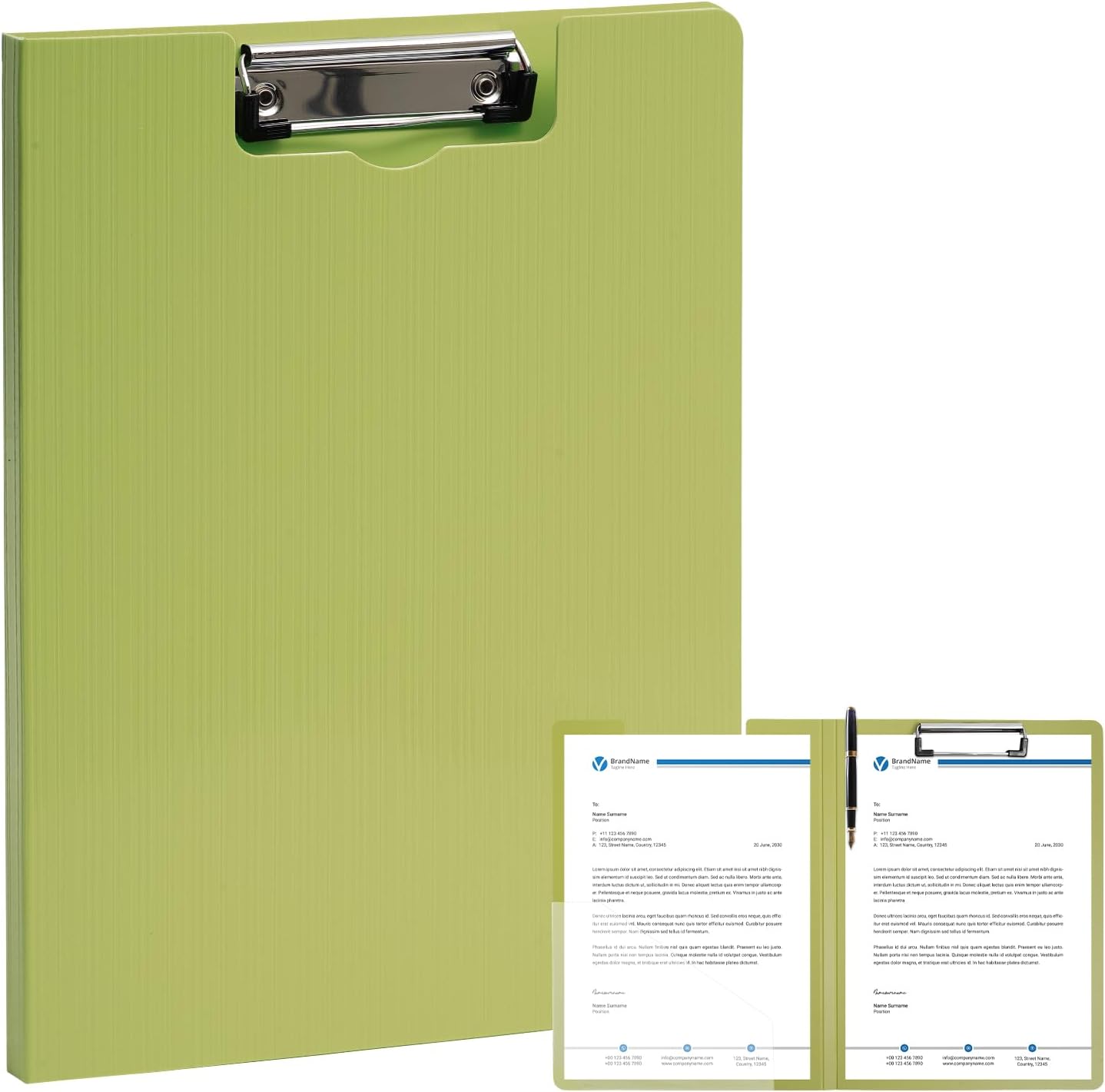 Clipboard Folder, A4 Foldable Clipboards with Pocket, File Cover Office Folder Clipboard, 360 Degree Foldable Storage Clipboards for Office, School or Medical Field, Blue