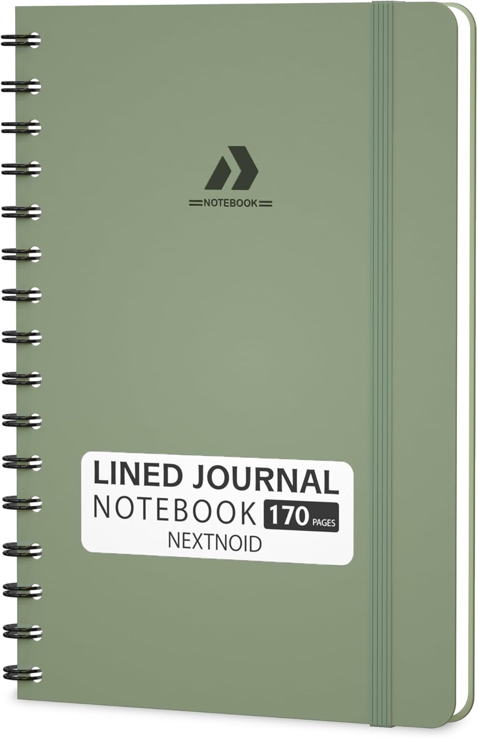 Nextnoid Lined Spiral Notebook Journal For Women & Men - A5(5.8" x 8.3") 170 Pages, Hardcover Notebooks for Work & Note Taking, College Ruled Journals for Writing - Grey