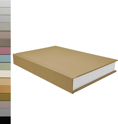 CovoBook™ Blank Hardcover | Premium Sketchbook Journal Guest Book | Photo Prop Home Decor (Black, Size 9)