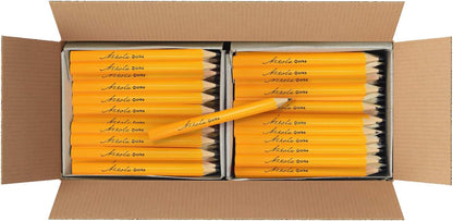 Mini Golf Pencils Without Erasers - 96 Count - Classic Pre-Sharpened #2 HB American Pew Pencils Standard Hex Shaped Bulk Pack