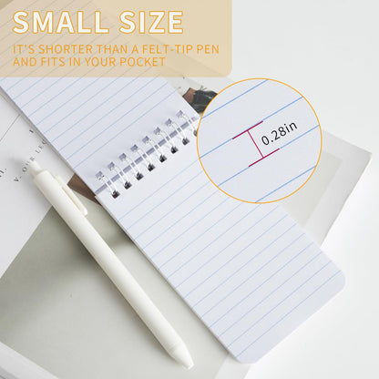 QiCheng 6pack Pocket Notebook Small Notepad Pocket Notepad Small Spiral Notebooks 3X5Inches (6)