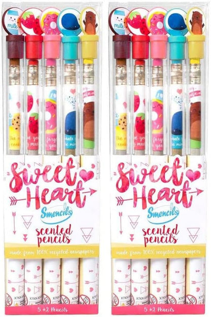 Spring Smencils - HB #2 Scented Pencils, 5 Count, Gifts for Kids, School Supplies, Classroom Rewards, Easter basket stuffers