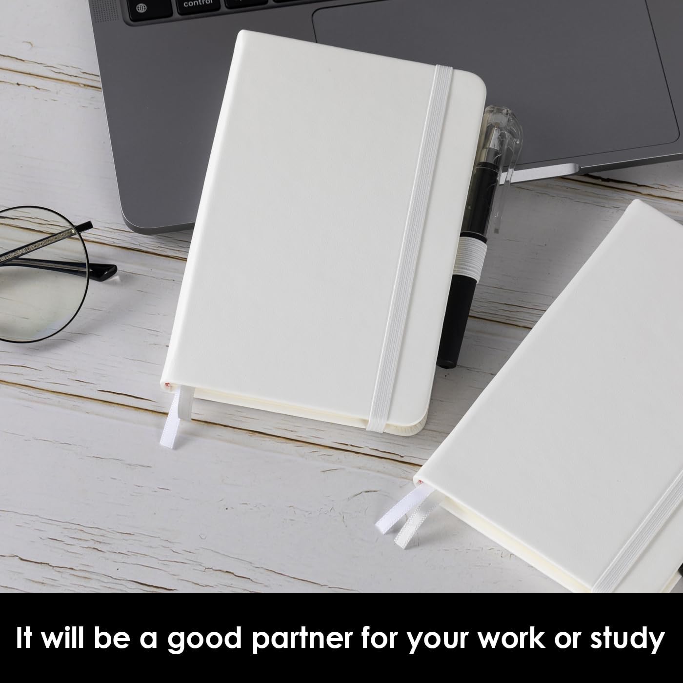NIRMIRO Small Notebook Journals, 3 Pack Mini Pocket Note pads for Men & Women Writing, A6 Small Leather Notepad 3.7" x 5.7" with Pen, Black, Red, Green