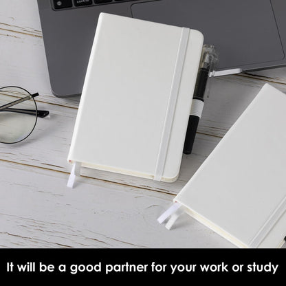 NIRMIRO Small Notebook Journals, 3 Pack Mini Pocket Note pads for Men & Women Writing, A6 Small Leather Notepad 3.7" x 5.7" with Pen, Black, Red, Green