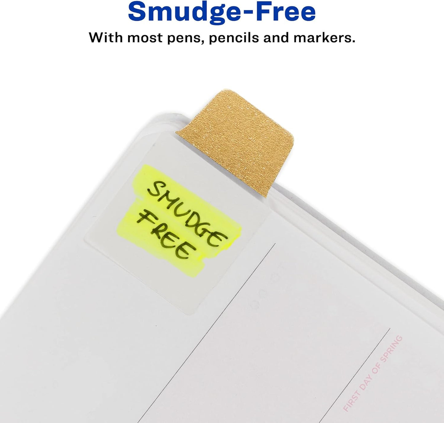 Avery Mini Ultra Tabs, 1" x 1.5", 2-Side Writable, Assorted Metallic Colors, 40 Repositionable Tabs (74785)