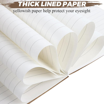 MIVIDE 24 Pack A5 Bulk Spiral Notebooks with Kraft Cover, 8.3 x 5.8 Inch 120 Pages Hardcover Spiral Lined Notebook Journal, Lined Travel Bulk Writing Notebook for School Office Supplies(Black, Kraft)