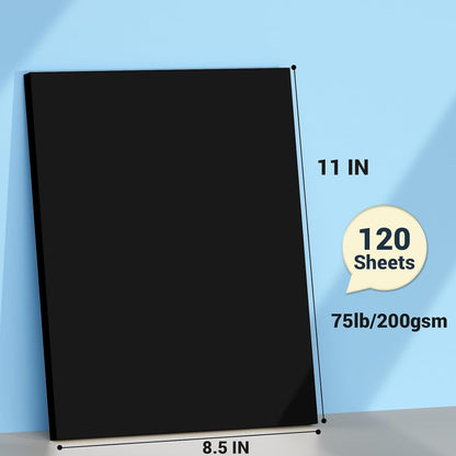 Cardstock 8.5 x 11, Thick Printer Paper 75 lb/200 gsm, 40 Sheets Card Stock White, Heavy Card stock, White CardStock Paper for Invitations, Diy Cards, Business Cards, Menus, Crafts, Drawing etc