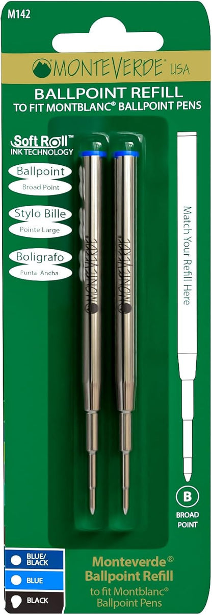 Monteverde USA Ballpoint Refill (to Fit Montblanc) Broad Point (M14)