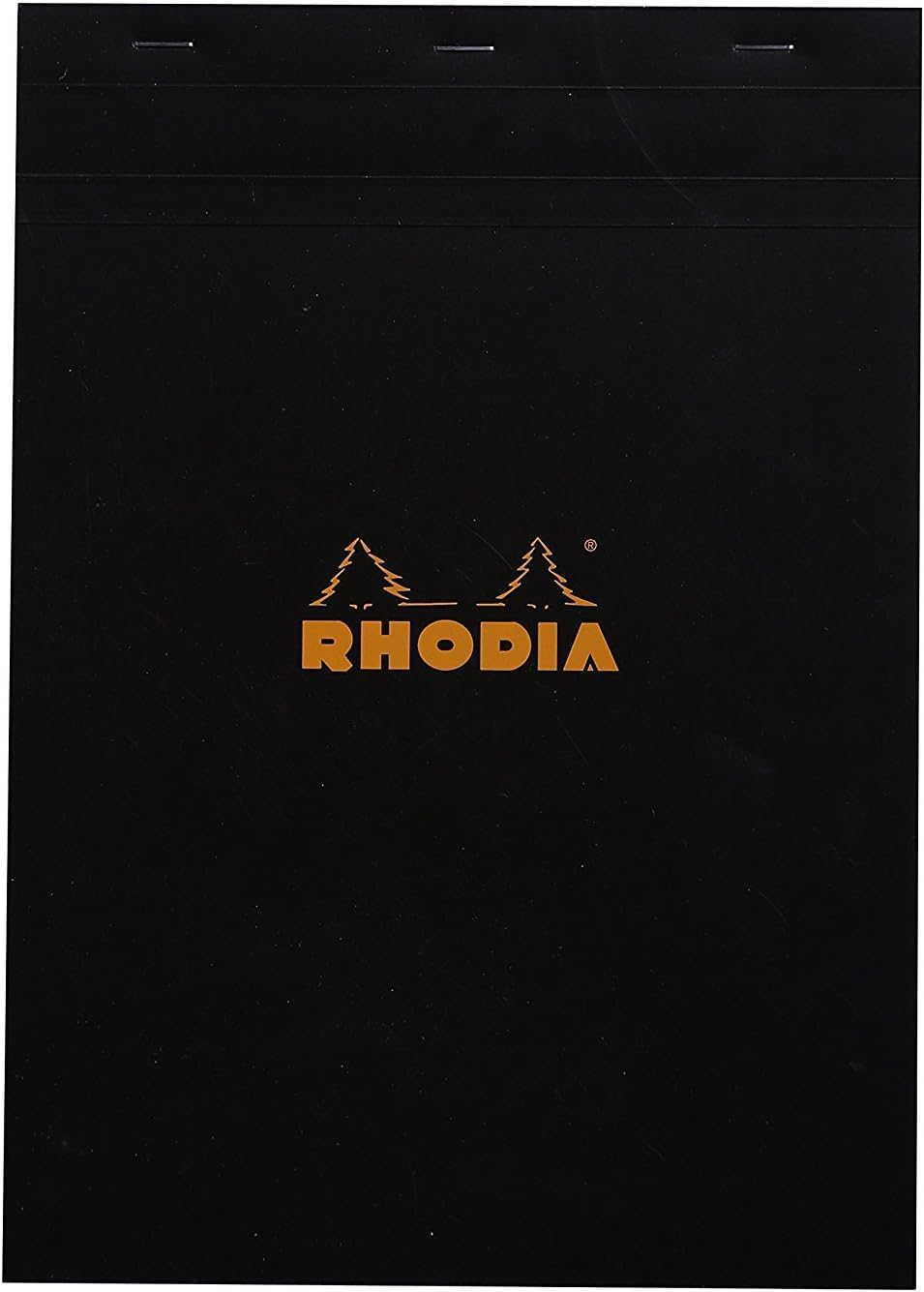 Rhodia Head Stapled Pad No16 A5, Ruled + Margin, 148x210mm-Black