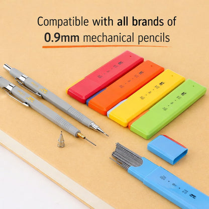 Mr. Pen- 0.5 mm Lead Refills for Mechanical Pencils, 500 pcs (100 per Tube), Black, HB Graphite Lead, Standard Mechanical Pencil Refills for Drawing and Sketching