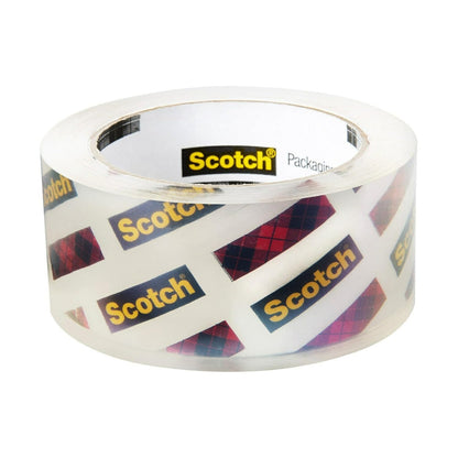 Scotch Box Lock Packing Tape, Clear, Extreme Grip Box Packaging Tape for Shipping and Mailing, 1.88 in x 54.6 yd, 6 Rolls