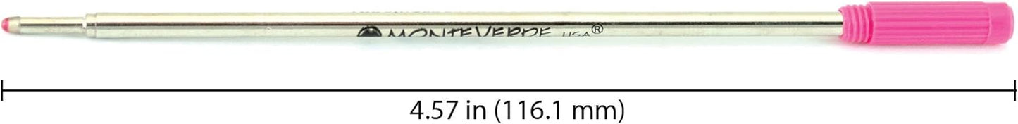 Monteverde USA Soft Ballpoint Refills to Fit Cross Pens, Medium Point, Green Ink, 2-Pack – Bold and Smooth Writing Solution