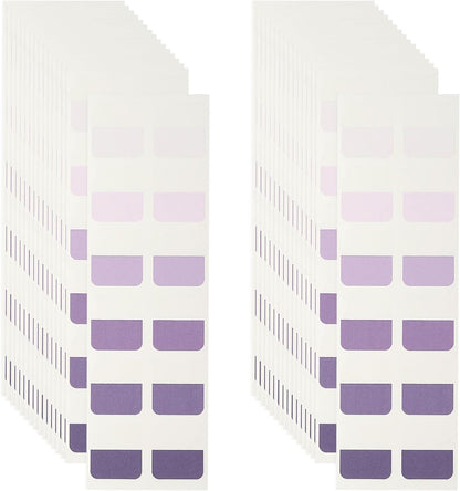 PATIKIL Clear Index Sticky Tabs, 240 Pcs Large Transparent Sticky Notes Bookmarks Planner Stickers Page Tabs for Office Notebooks File Folder Ledger Book, Gradient Purple