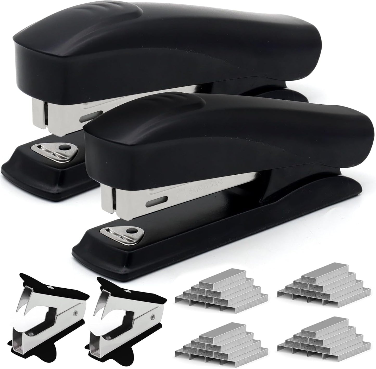Pink Office Stapler, 25 Sheet Capacity with 2000 Staples and Staple Remover, Desktop Stapler,Pink Office Supplies for Students and Office Clerks