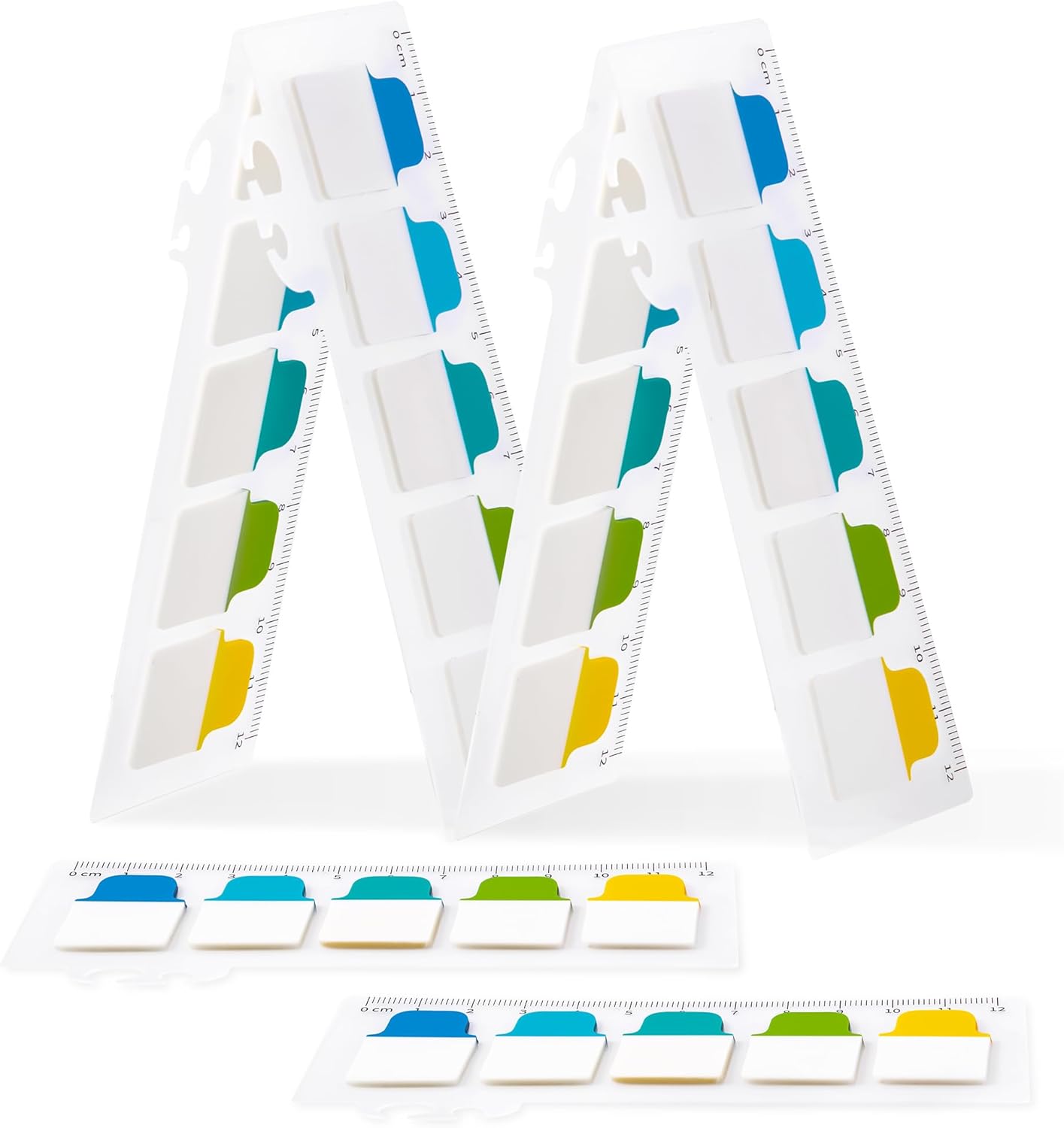 Golcellia Sticky Tabs - 600 Sheets Notebook Tabs - Sticky Flags, Index & Page Tabs - Durable Divider & Binder Tabs for Books & Bibles（6 Pcs, 5 - Color）