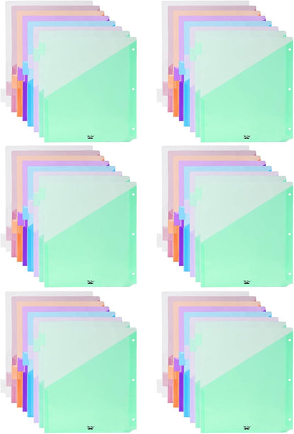 Mr. Pen- Binder Dividers with Pockets and Tabs, 1 Set, 8 Tabs/Set, Colorful, 3 Ring Binder Dividers with Tabs and Pockets on Both Sides