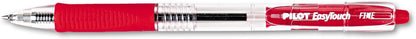 PILOT EasyTouch Refillable & Retractable Ballpoint Pens, Medium Point, Blue Ink, 12-Pack (32221)