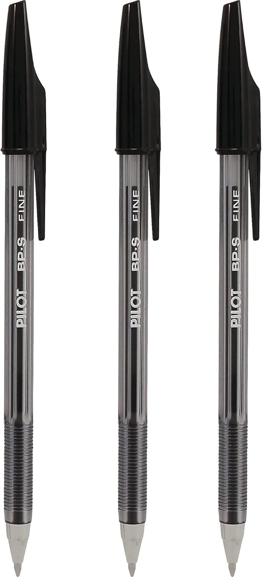 PILOT The Better Ball Point Pen Refillable Ballpoint Stick Pens, Fine Point, Blue Ink, 12-Pack (36011), Dozen Box (0.7mm - Fine)