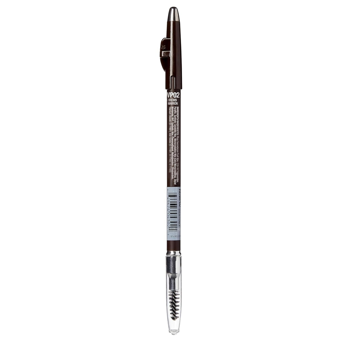 Kiss Go Brow Eyebrow Wooden Pencil Dark Brown (6 Pieces)