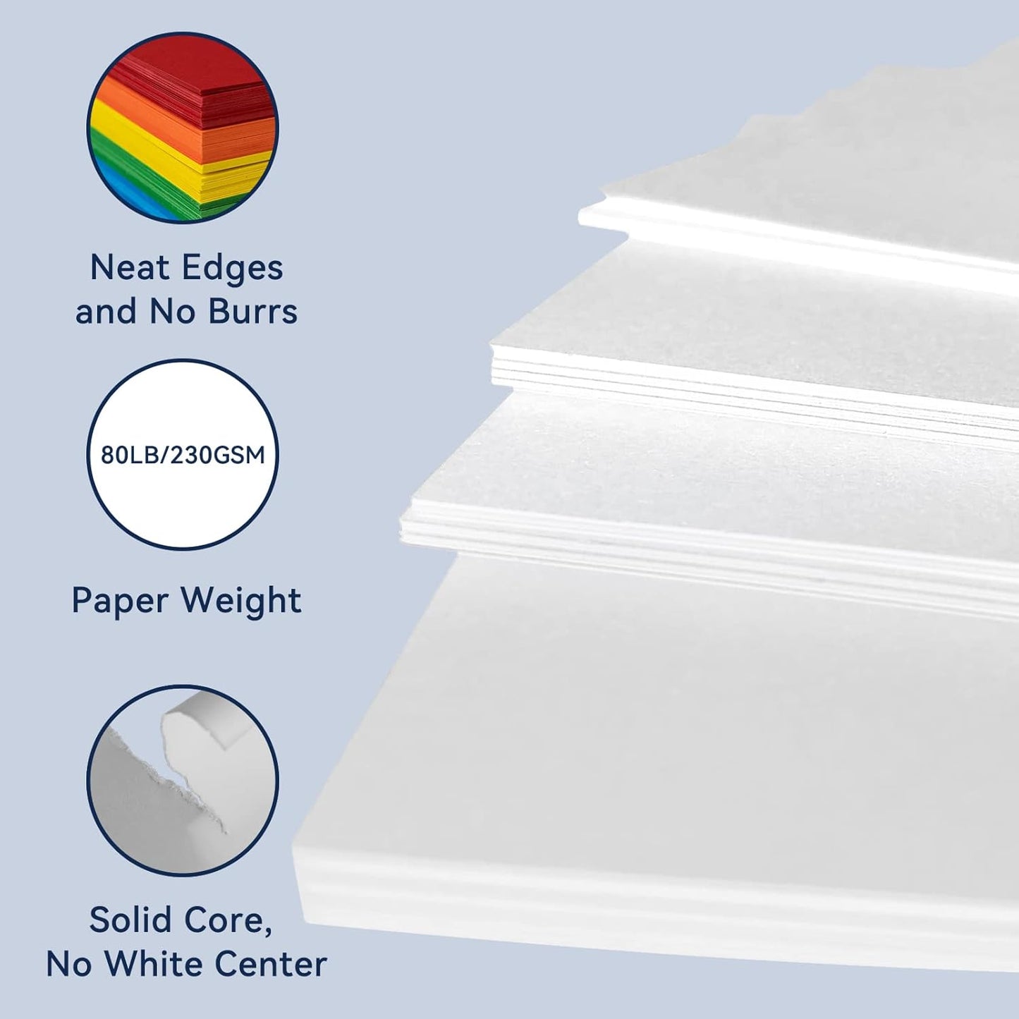 25Sheets Black Cardstock Paper, 8.5 x 11 Card stock for Cricut…