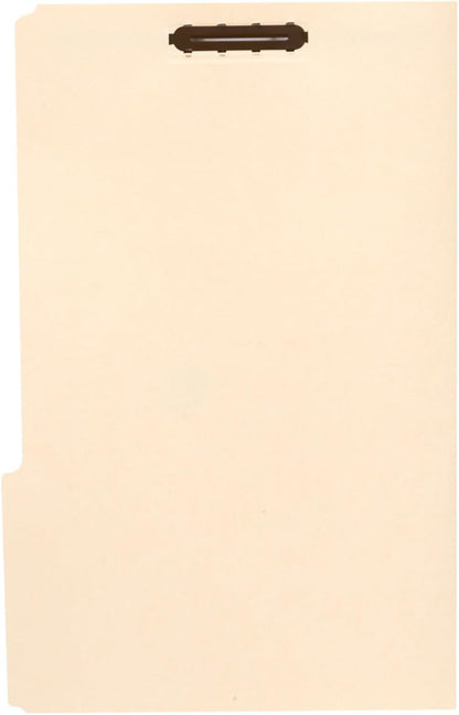 Blue Summit Supplies Blue File Folders with Fasteners, File Folders Legal Size, 1/3 Cut Reinforced Tabs, Durable 2 Prongs, Designed to Organize Standard Medical or Law Files, 50 Pack