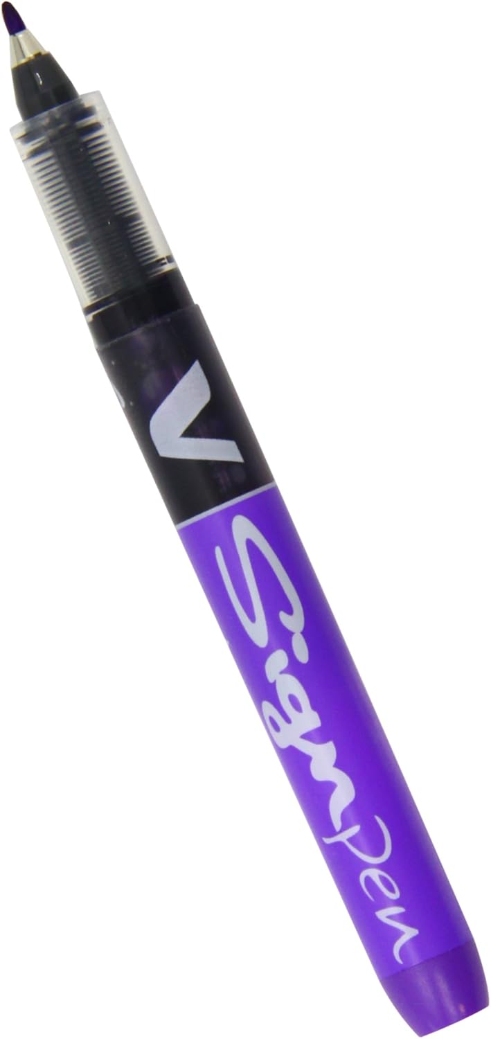 Pilot roller-ball V Sign Pen Liquid Ink 2.0 mm Tip - Black, Box of 12
