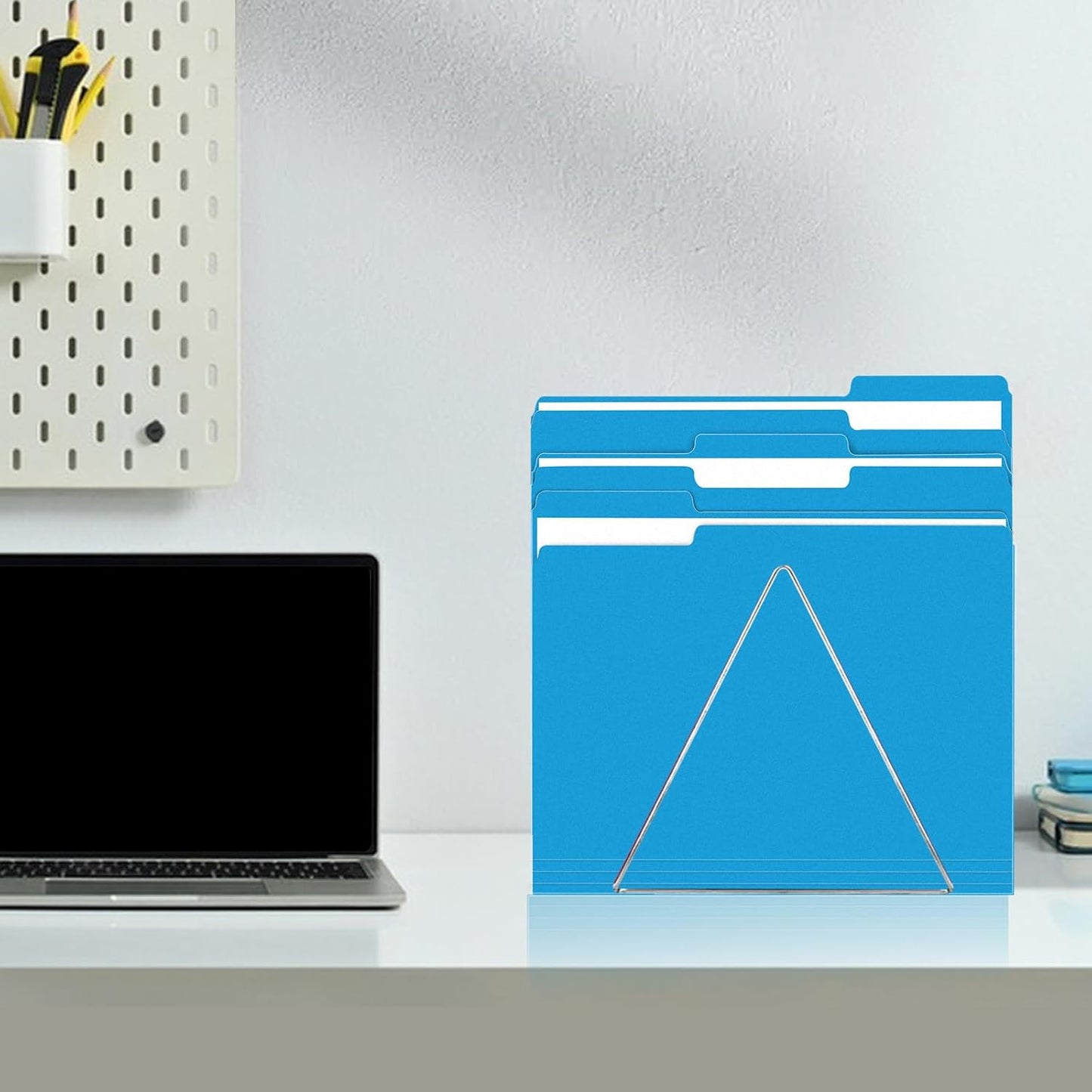 RAZCC File Folders, 100-Pack, 1/3 Cut, Letter Size, Yellow, Great for Organizing and Easy File Storage