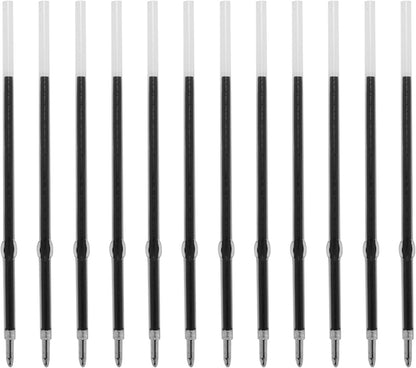 3.86 inch Black Ink Pen Refills for Pens with Stylus Tips, 1 mm Medium Point (12 Pack,Black)