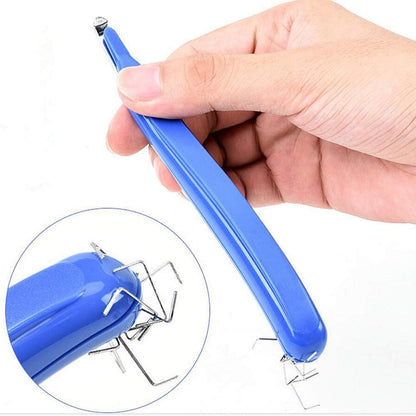ZZTX 3 PCS Professional Magnetic Staple Remover Puller Staples Remover Staple Removal Tool for School Office Home(Blue, Rose, Green)
