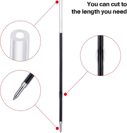 30 Pieces Ink Pen, Ballpoint Pen Refills Replacement Ballpoint Black for Retractable Pens Office College School Supplies (Blue,0.7 mm)