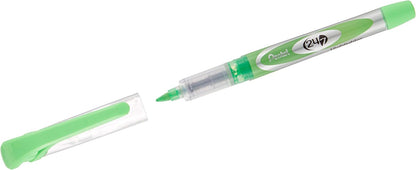 Pentel Highlighters, Chisel Point, Bleed Resistant, Light Green (PENSL12K)