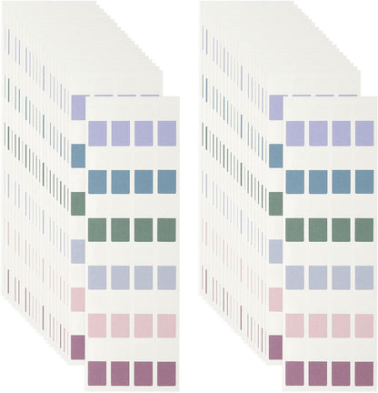PATIKIL Clear Index Sticky Tabs, 480 Pcs Small Transparent Sticky Notes Bookmarks Planner Stickers Page Tabs for Office Notebooks File Folder Ledger Book, Gradient Pink