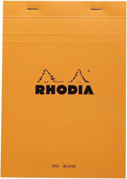 Rhodia Head Stapled Pad, No16 A5, Dot - Black