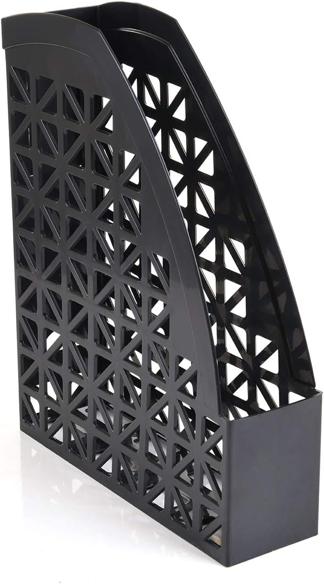 Mintra Office Plastic Desk Organizer 2pk Magazine File (Lavender)