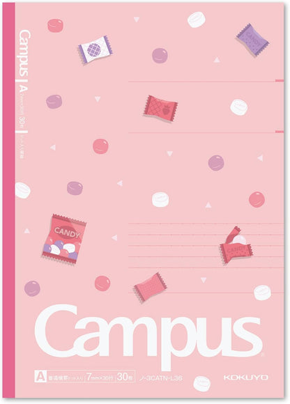 KOKUYO Composition Notebooks, 5 Pack Campus Semi-B5 Comp Book with Dot B 6mm Ruled, 30 Sheets, School Lined Notebook in Shear Stone, Journal Notebook for Women Work Study Note Taking(NO-GS3CWBT-L1X5)