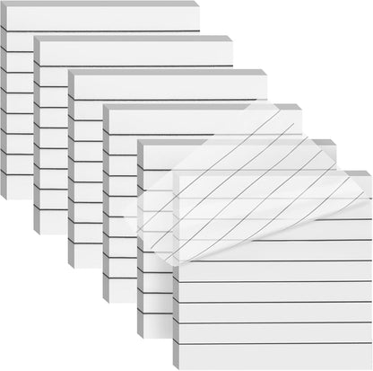 3x3 Inch Transparent Sticky Notes 300 Sheets, Clear Translucent Lined Self-Adhesive Memo Repositionable Reminder Pad for Office, College Students, Planners, Journals, School Supplies (Purple)
