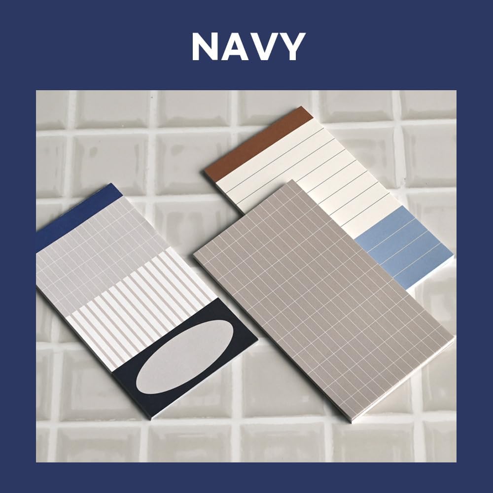 Monolike Memopad Memories design B SET - 4 Packs, 4 Different Designs, 100 Sheets Per Pad, Total 400 Sheets, Note pads, Writing pads, 3.15 x 4.17 Inches