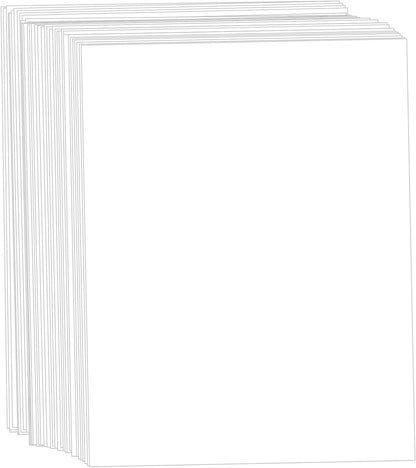 100 Sheets White Cardstock 8.5 x 11, Creebe 80lb Thick White Card Stock, 240gsm Certificate Printer Paper for Invitations, Crafts, Diy Cards, Wedding