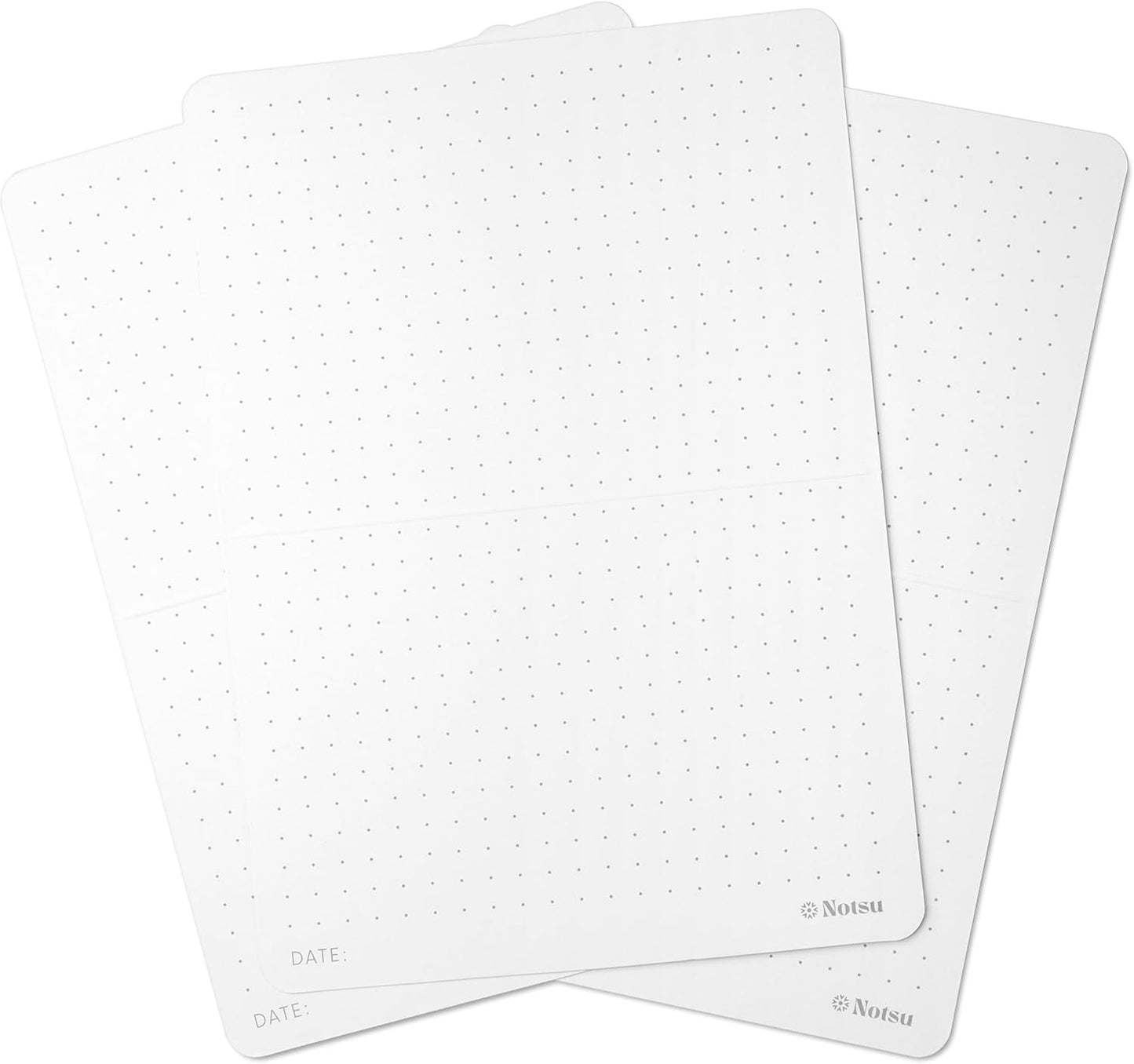 Notsu Dotted Index Cards 3x5 inch (Pack of 50) | Bullet Dot Grid Vertical Index Note Cards, Thick Paper Stock 350 gsm