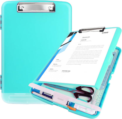 Red Plastic Clipboard with Storage,TFDLCG zm High Capacity Clip Boards 8.5x11,A4 Binder Nursing Clipboard Folder Heavy Duty for Women Teachers Work,School Office