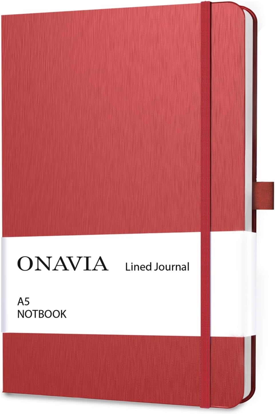 ONAVIA A5 College Ruled Notebook 3 Pack, Hardcover Lined Journals for School Notes, Study, Homework, Class Writing and Journaling, 160 Pages (80 Sheets), 5.8 x 8.3 in, Pink