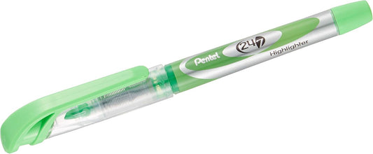 Pentel Highlighters, Chisel Point, Bleed Resistant, Light Green (PENSL12K)
