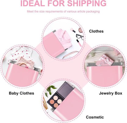 Fuxury Poly Mailers 14.5x19 Inch 50pc Shipping Bags for Small Business Mailing Envelopes for Clothing,Self Seal Shipping Envelopes Waterproof Poly bags Durable Packaging Bags Light Pink