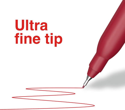 STAPLES Permanent Markers, Ultra Fine Tip, Black, 12 Pack – Duramark Precision Markers for Writing, Drawing & Labeling