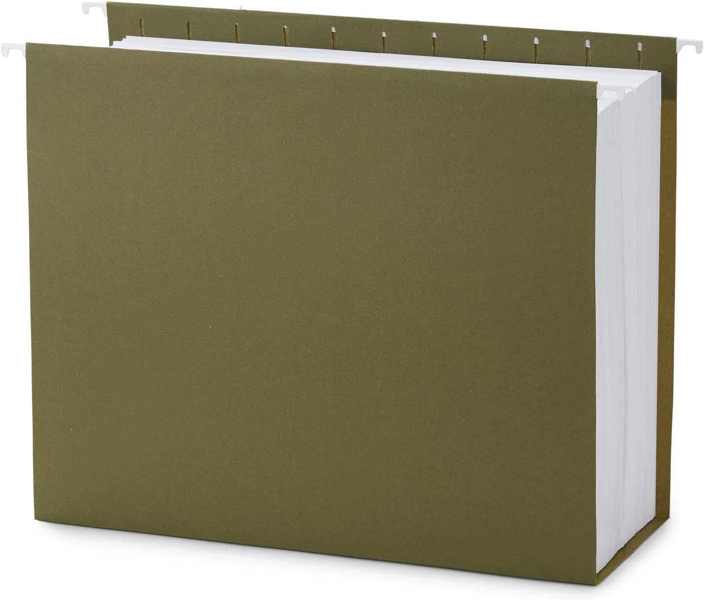 Blue Summit Supplies 25 Pack Extra Capacity Hanging File Folders Letter Size, Expandable Hanging File Folders, Heavy Duty 2 Inch Expansion, Designed for Wide, Bulky Files and Charts