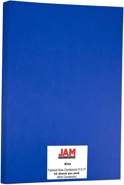 JAM PAPER Ledger Matte 24lb Paper - 90 gsm - 11 x 17 Tabloid - Yellow Recycled - 100 Sheets/Pack