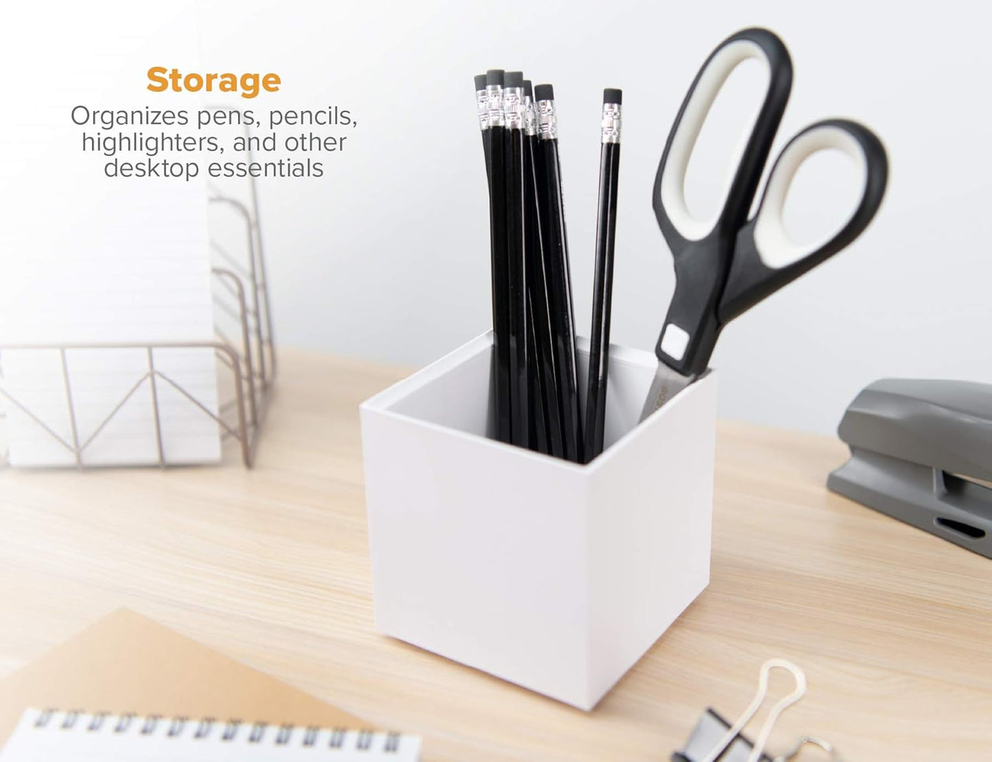 Bostitch Office Konnect Desk Organizer Accessory Tray, Stacks for Desktop Storage, Black
