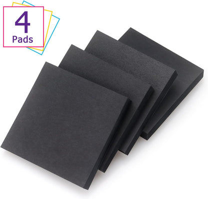 Sticky Notes 3x3 Self-Stick Notes Bright Colors Sticky Notes 4 Pads 100 Sheets/Pad (Yellow)