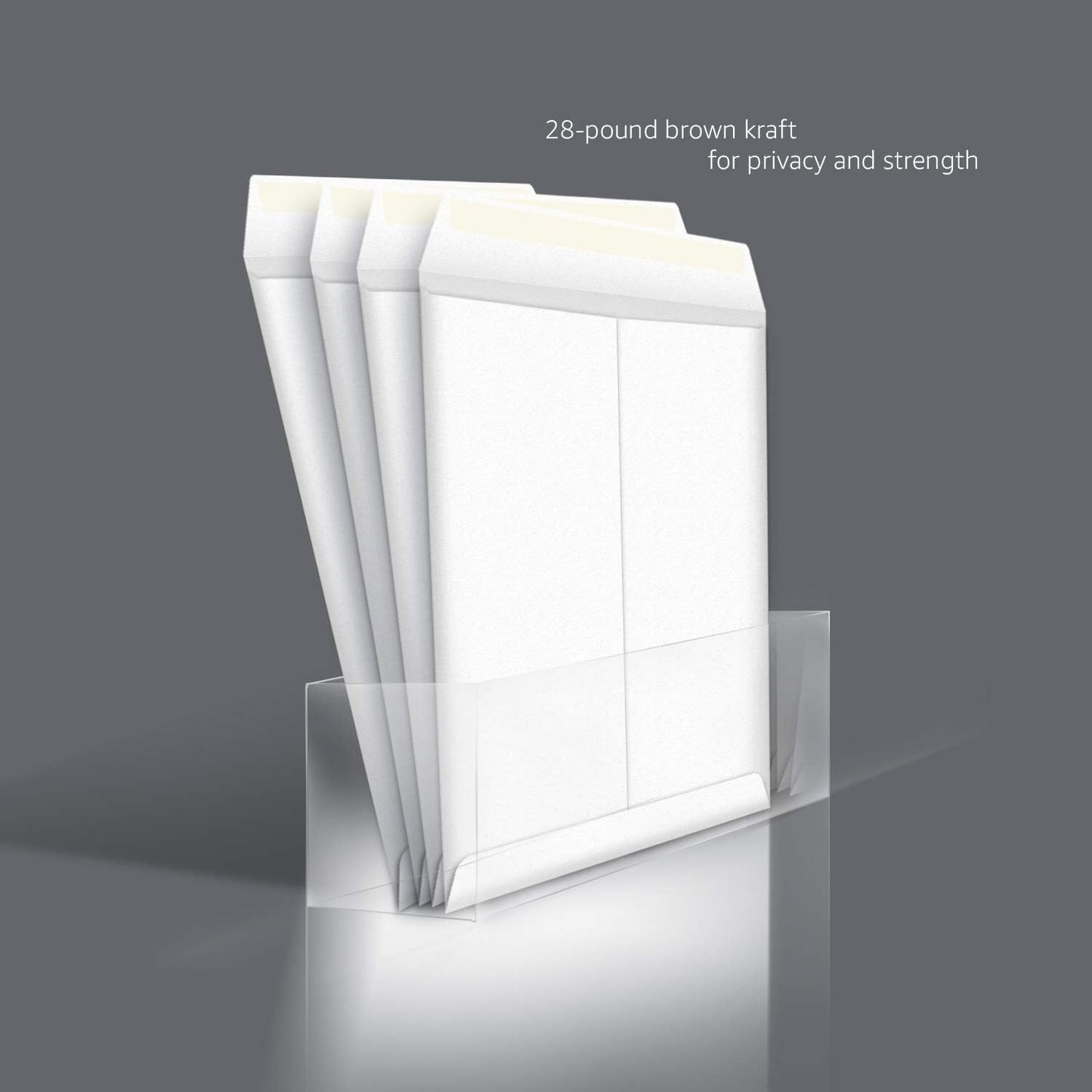 Amazon Basics Catalog Mailing Envelopes, Peel and Seal, 10 x 13 Inch, White, 100-Pack